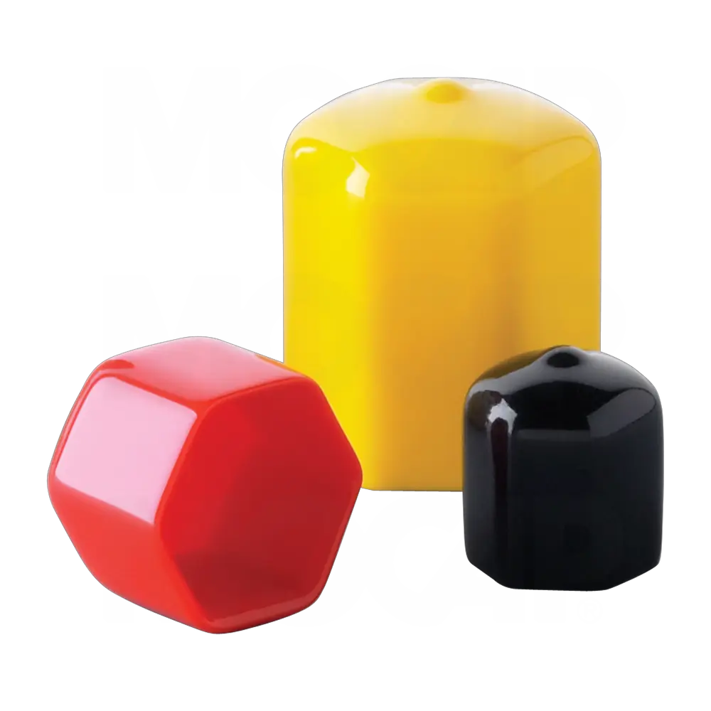 10 pcs KADco® Dome Head Cover Caps for Hexagon Hex Nuts Bolts Screws Protection Plastic Polyethylene , Black M4