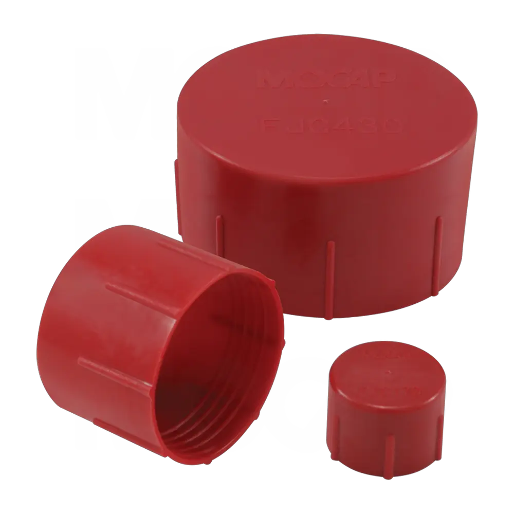 LDPE Red MOCAP FJC190RD1 Cap for 5/8-18 Flared JIC Fitting Or 3/8 Tube qty5000 Caps for Flared JIC Fittings 