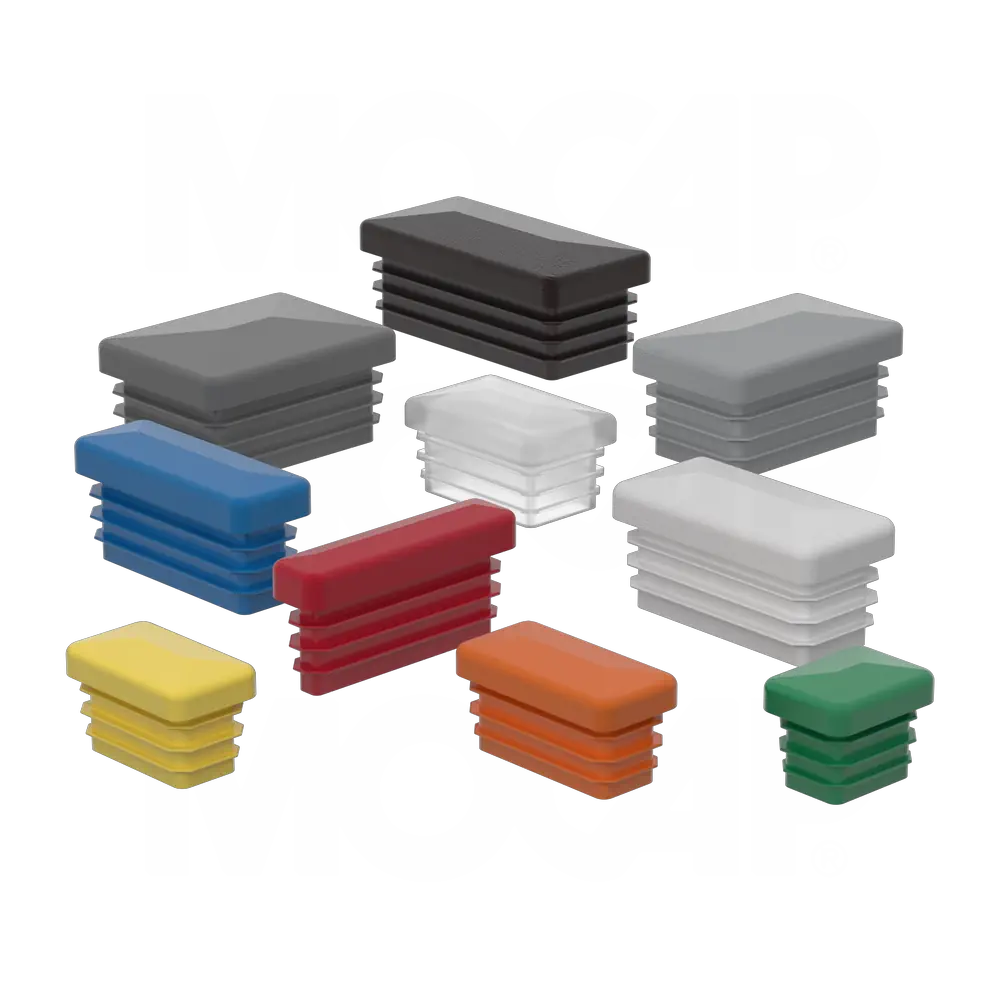 Rectangular plastic clearance plugs